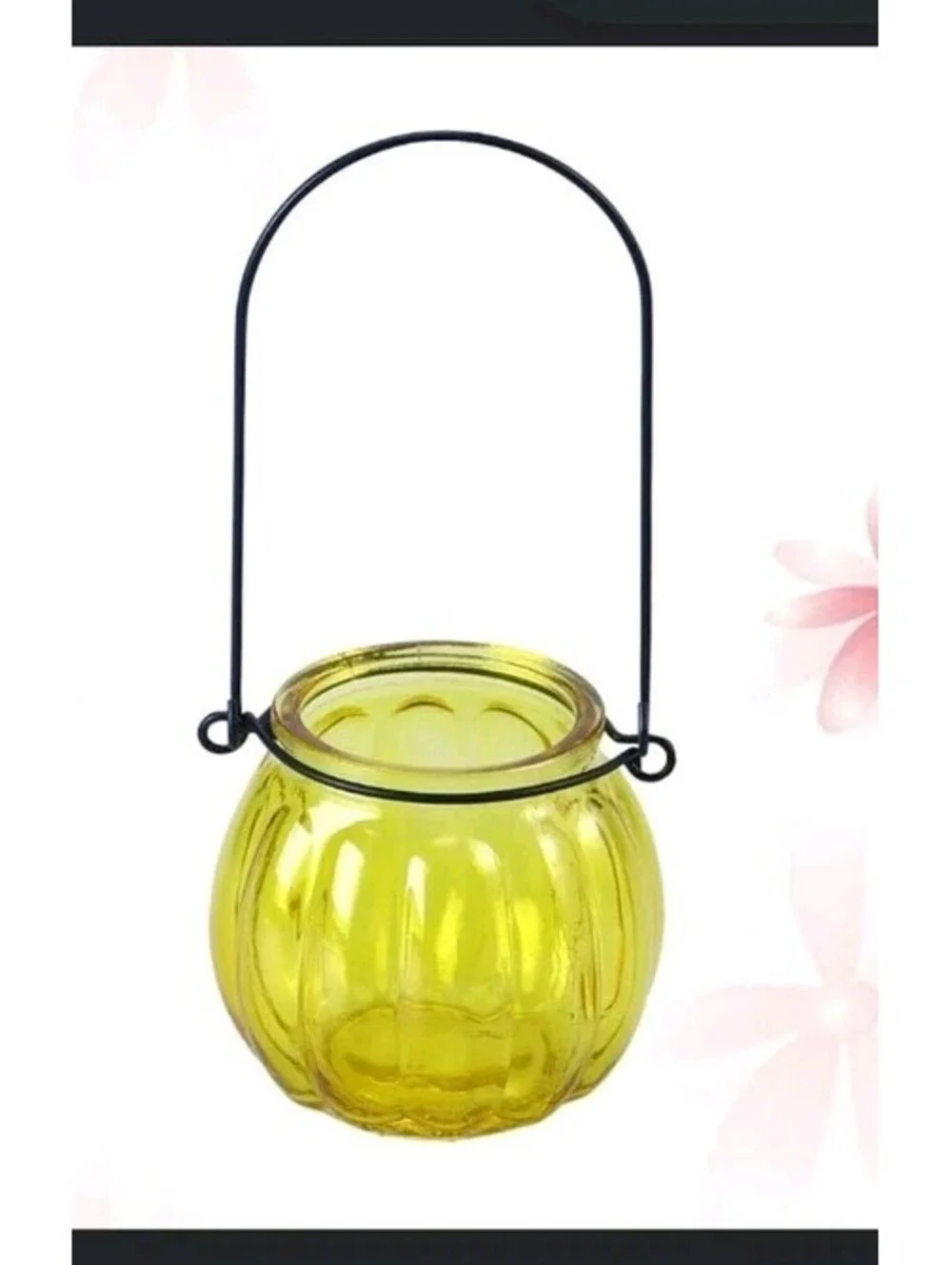 Pumpkin glass candle holders 12